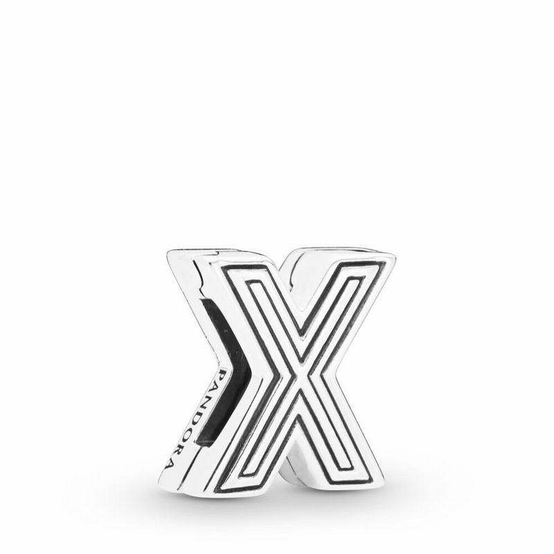 Pandora Reflexions™ Letter X Clip Charm Silver Egypt MW3649172